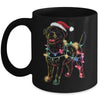 Funny Santa Rottweiler Retriever Christmas Lights Dog Lover Mug | siriusteestore