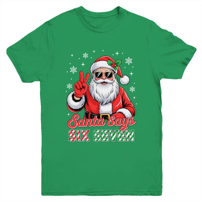 Funny Santa Says Six Seven Christmas 67 Meme Xmas Boys Girls Youth Shirt | siriusteestore