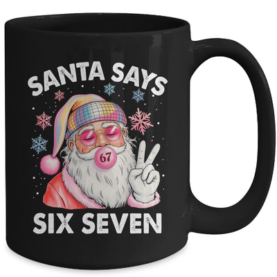Funny Santa Says Six Seven Christmas 67 Meme Xmas Girls Boys Mug | siriusteestore