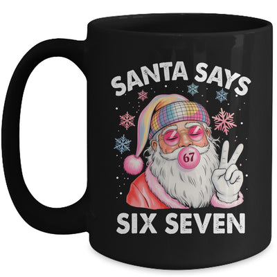 Funny Santa Says Six Seven Christmas 67 Meme Xmas Girls Boys Mug | siriusteestore