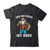 Funny Santa With Sunglasses And Beer Christmas In July Shirt & Hoodie | siriusteestore