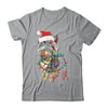 Funny Santa Yorkie Retriever Christmas Lights Dog Lover Shirt & Sweatshirt | siriusteestore