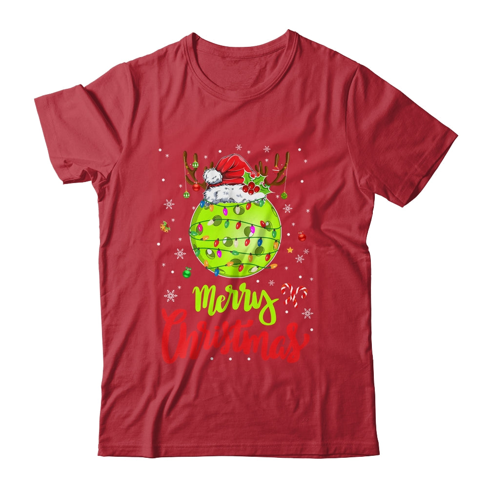 Funny Santas Pickleball Player Christmas Merry Pickleball Shirt & Sweatshirt | siriusteestore