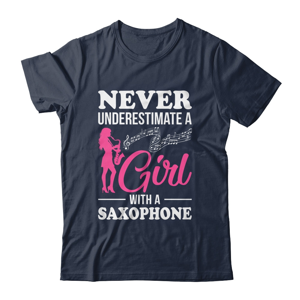 Funny Saxophone Design For Girl With A Saxophonist Sax Lover Shirt & Tank Top | siriusteestore