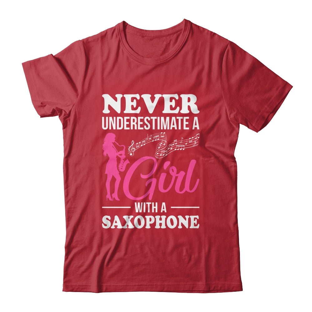 Funny Saxophone Design For Girl With A Saxophonist Sax Lover Shirt & Tank Top | siriusteestore