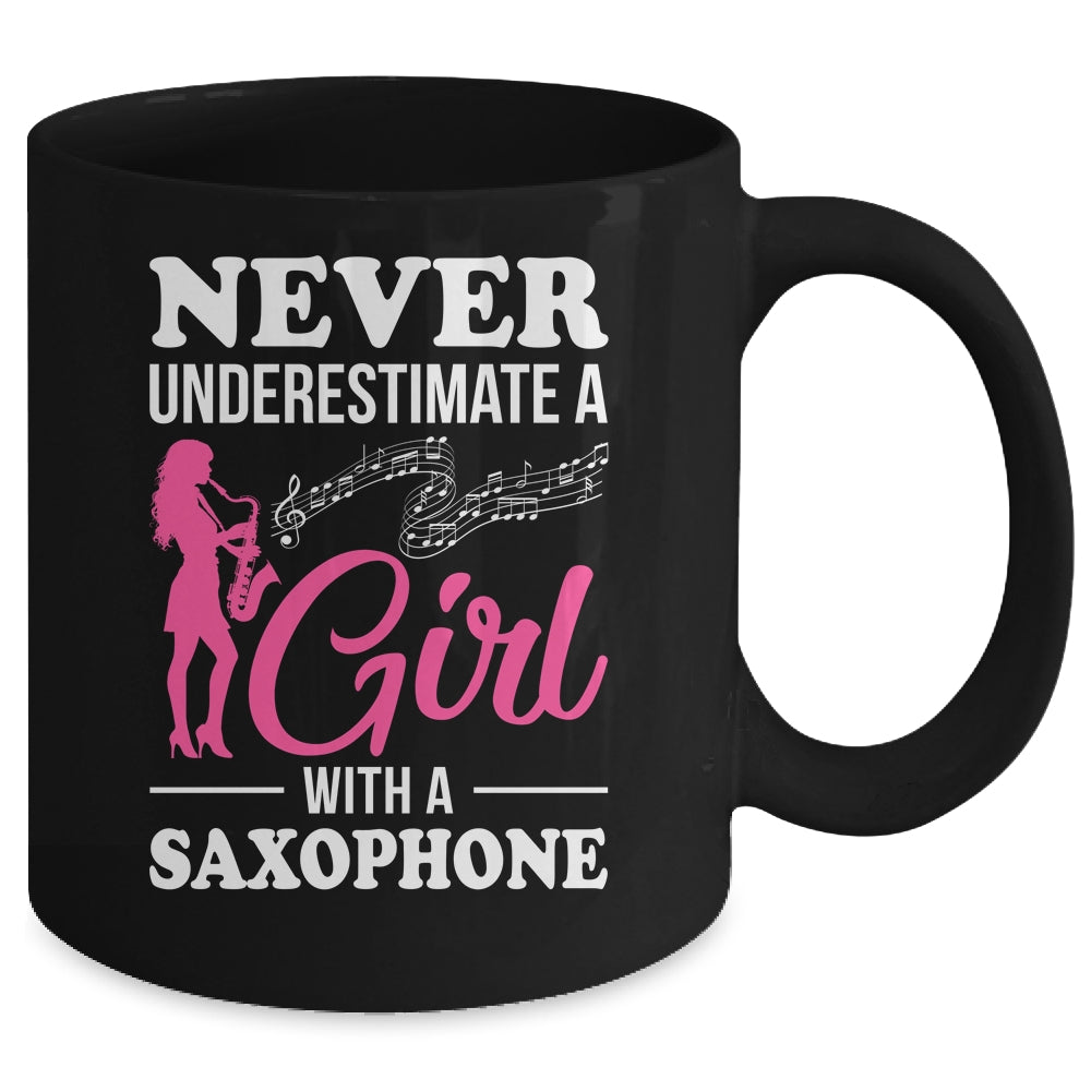 Funny Saxophone Design For Girl With A Saxophonist Sax Lover Mug | siriusteestore