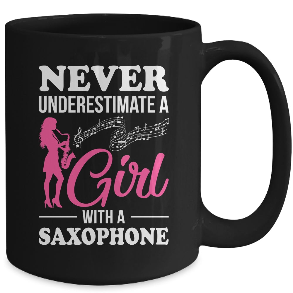 Funny Saxophone Design For Girl With A Saxophonist Sax Lover Mug | siriusteestore