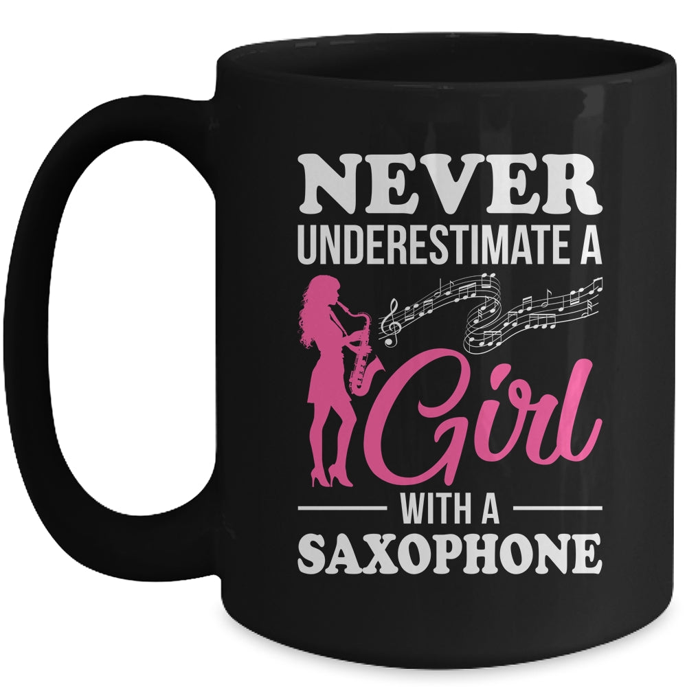 Funny Saxophone Design For Girl With A Saxophonist Sax Lover Mug | siriusteestore