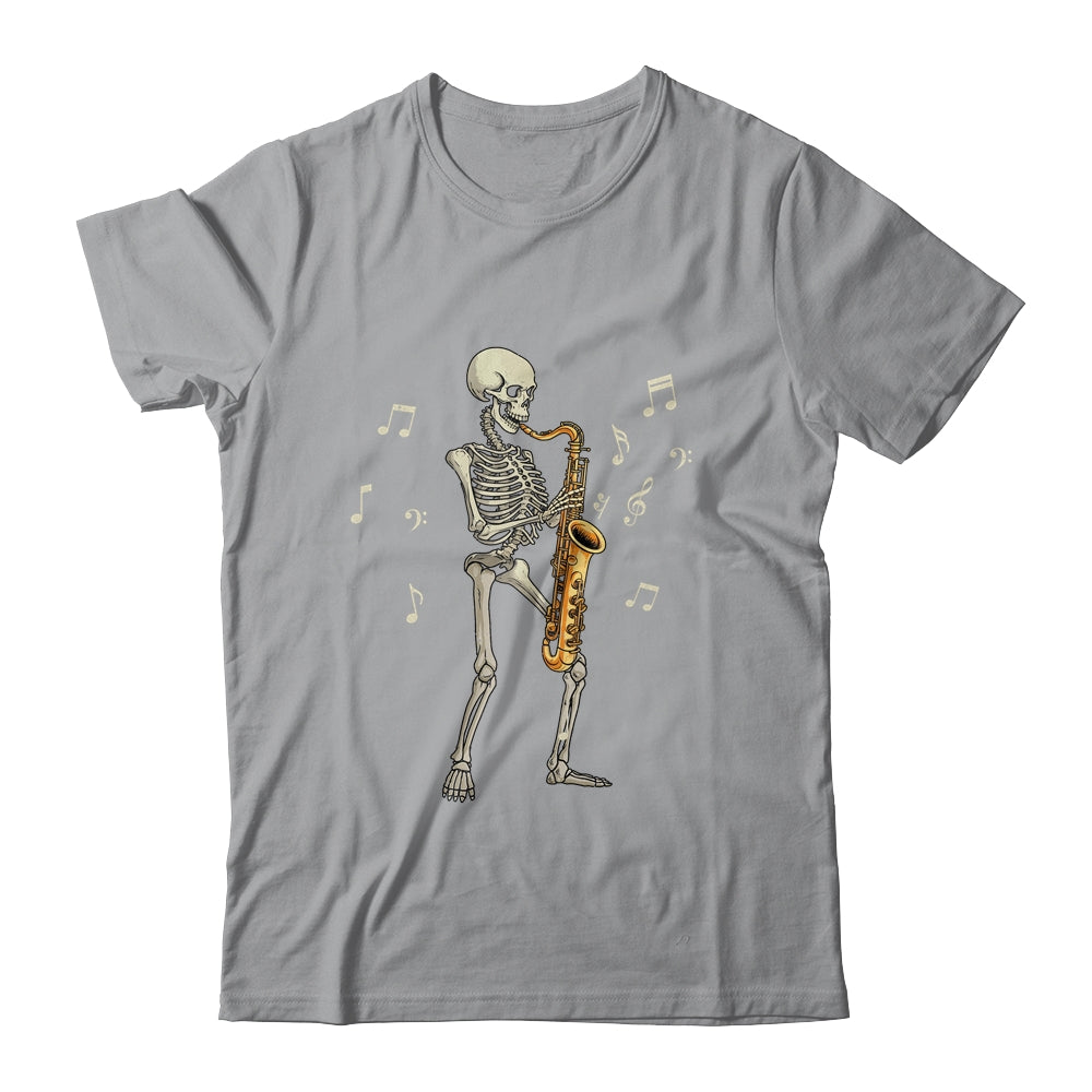 Funny Saxophone Design For Men Women Skull Player Sax Shirt & Hoodie | siriusteestore