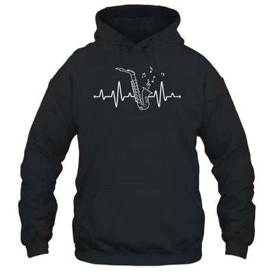 Funny Saxophone Heartbeat Design For Men Women Player Music Shirt & Hoodie | siriusteestore