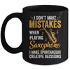 Funny Saxophone I Make Spontaneous Men Women Marching Band Mug | siriusteestore