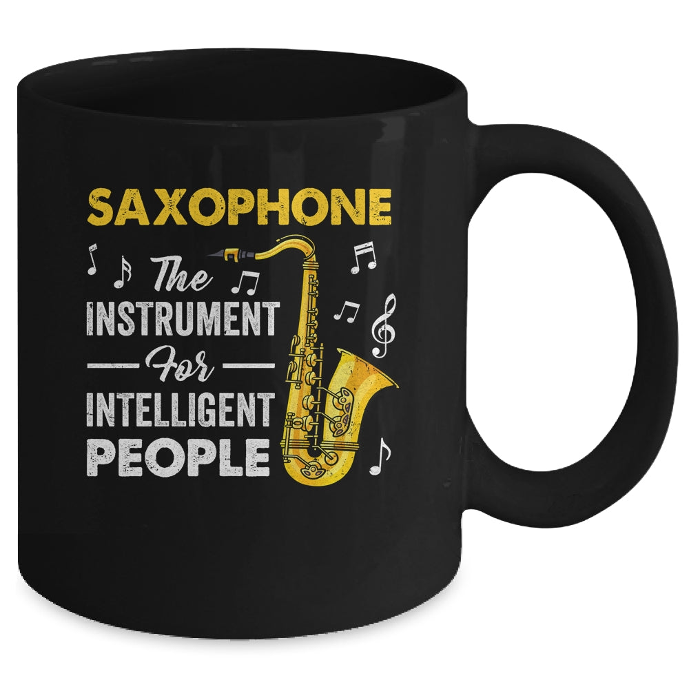 Funny Saxophone Intelligent Art For Men Women Sax Player Mug | siriusteestore