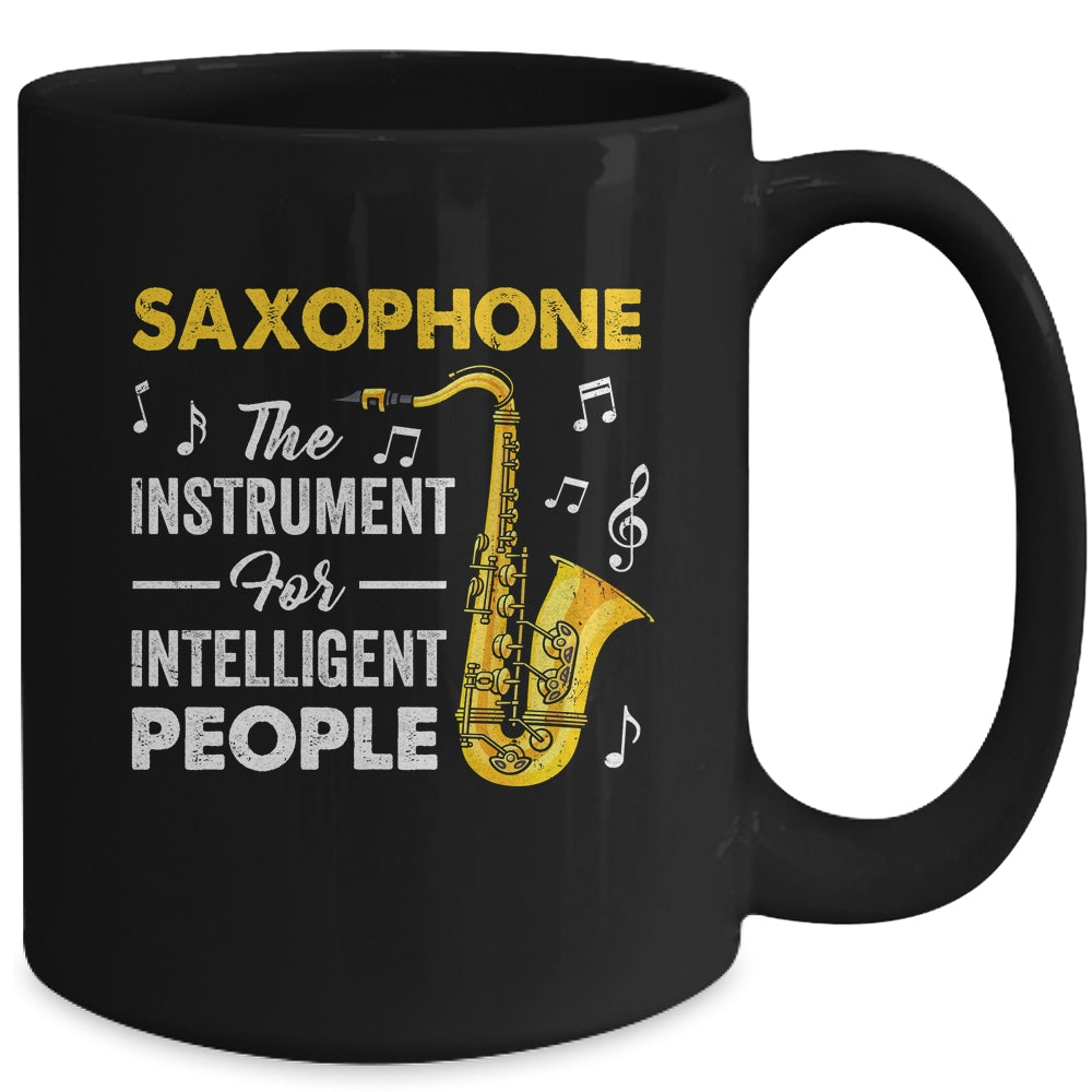 Funny Saxophone Intelligent Art For Men Women Sax Player Mug | siriusteestore