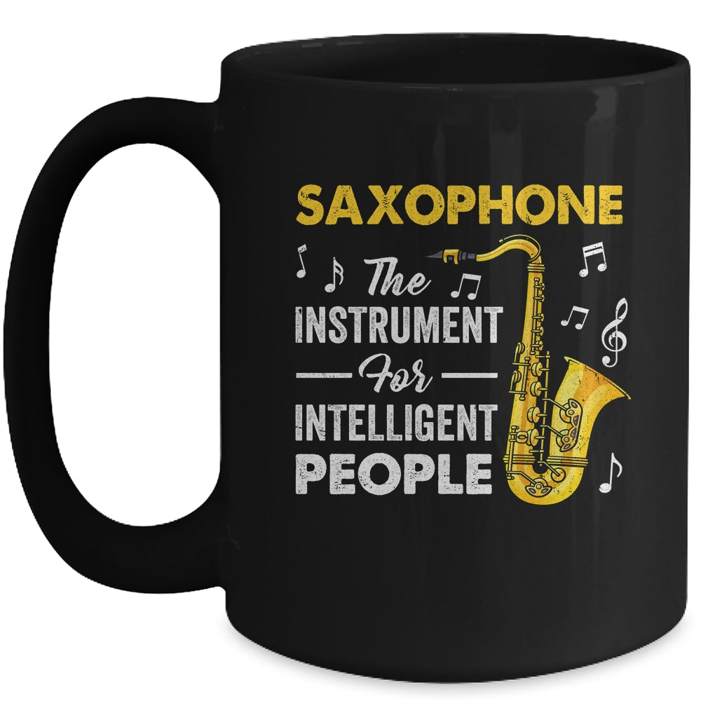 Funny Saxophone Intelligent Art For Men Women Sax Player Mug | siriusteestore