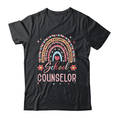 Funny School Counselor Rainbow Leopard Print Women Shirt & Hoodie | siriusteestore