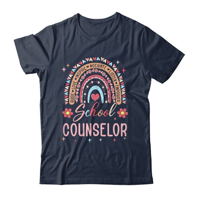 Funny School Counselor Rainbow Leopard Print Women Shirt & Hoodie | siriusteestore