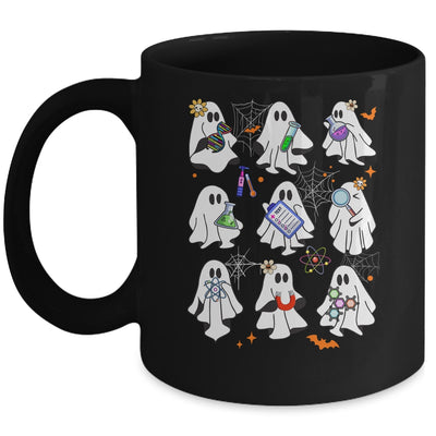 Funny Science Teacher Costume Halloween Ghost Laboratory Mug | siriusteestore