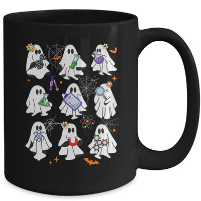 Funny Science Teacher Costume Halloween Ghost Laboratory Mug | siriusteestore