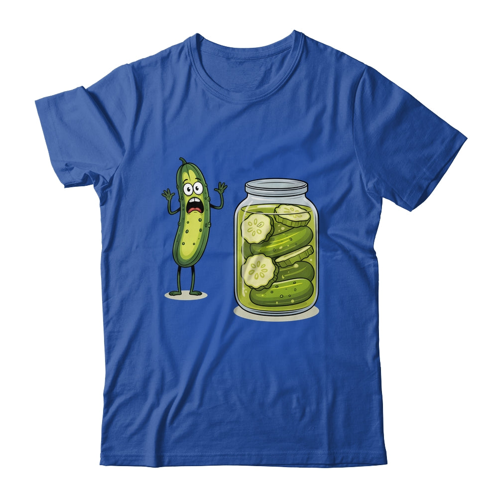 Funny Screaming Pickle Cucumber Jar Joke Pickles Shirt & Tank Top | siriusteestore