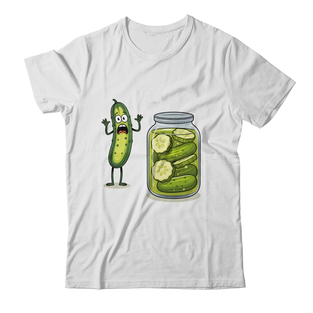 Funny Screaming Pickle Cucumber Jar Joke Pickles Shirt & Tank Top | siriusteestore