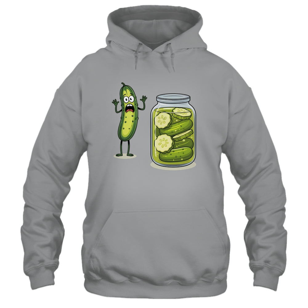 Funny Screaming Pickle Cucumber Jar Joke Pickles Shirt & Tank Top | siriusteestore
