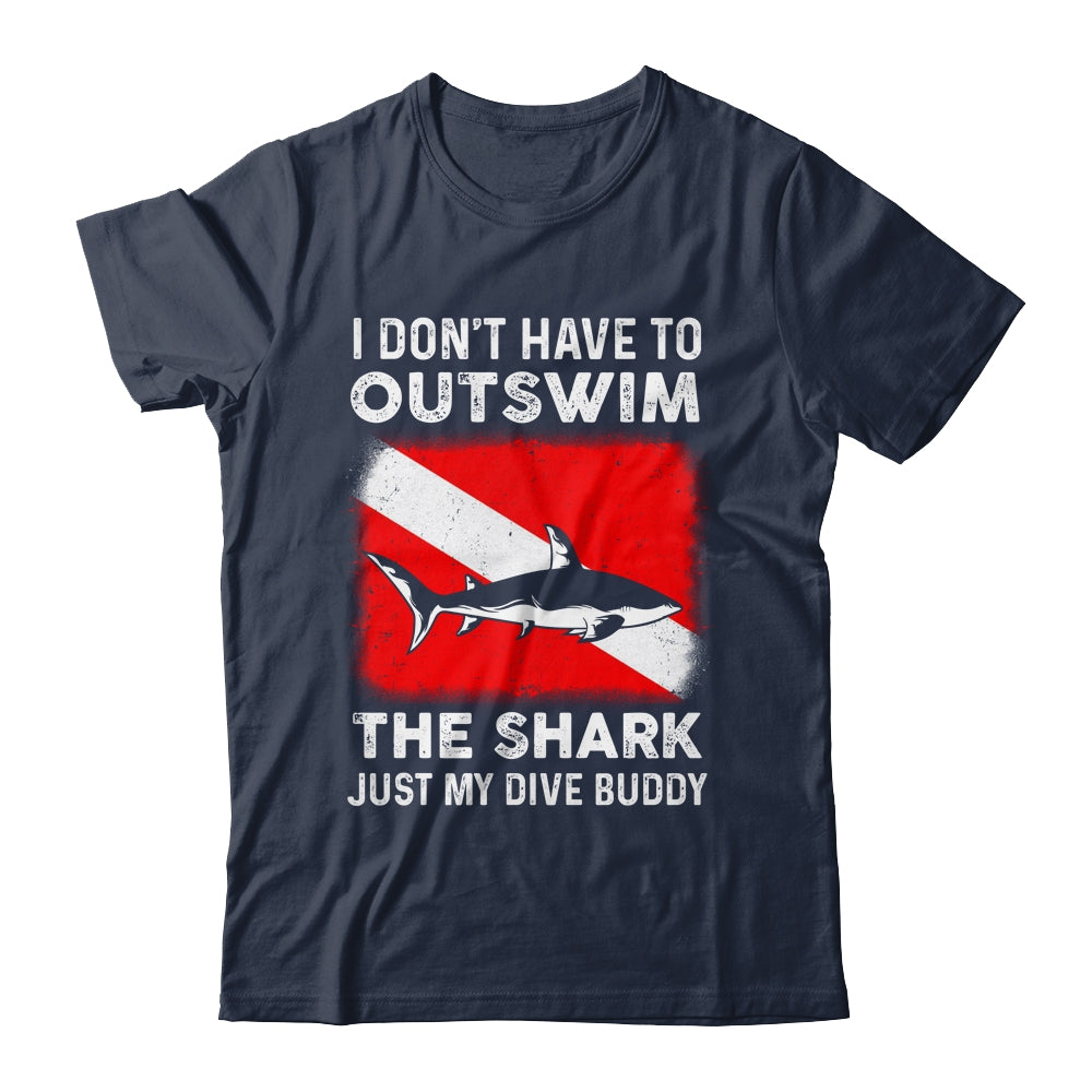 Funny Scuba Diving Design For Men Women Shark Diving Buddy Shirt & Tank Top | siriusteestore