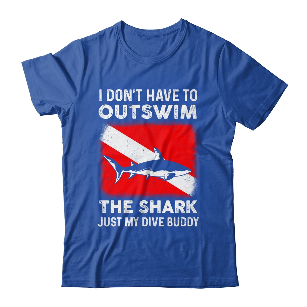 Funny Scuba Diving Design For Men Women Shark Diving Buddy Shirt & Tank Top | siriusteestore