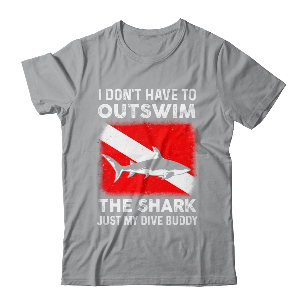 Funny Scuba Diving Design For Men Women Shark Diving Buddy Shirt & Tank Top | siriusteestore