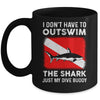 Funny Scuba Diving Design For Men Women Shark Diving Buddy Mug | siriusteestore