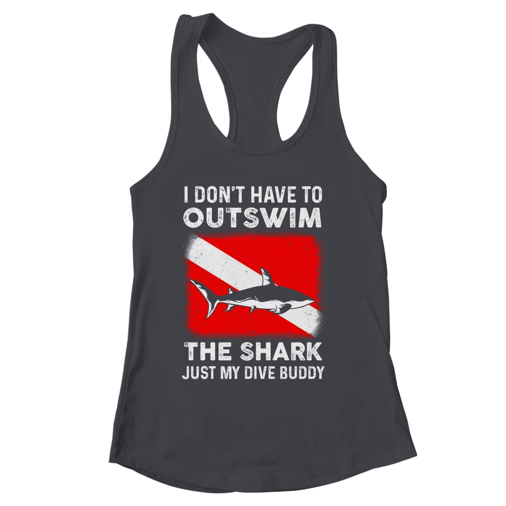 Funny Scuba Diving Design For Men Women Shark Diving Buddy Shirt & Tank Top | siriusteestore
