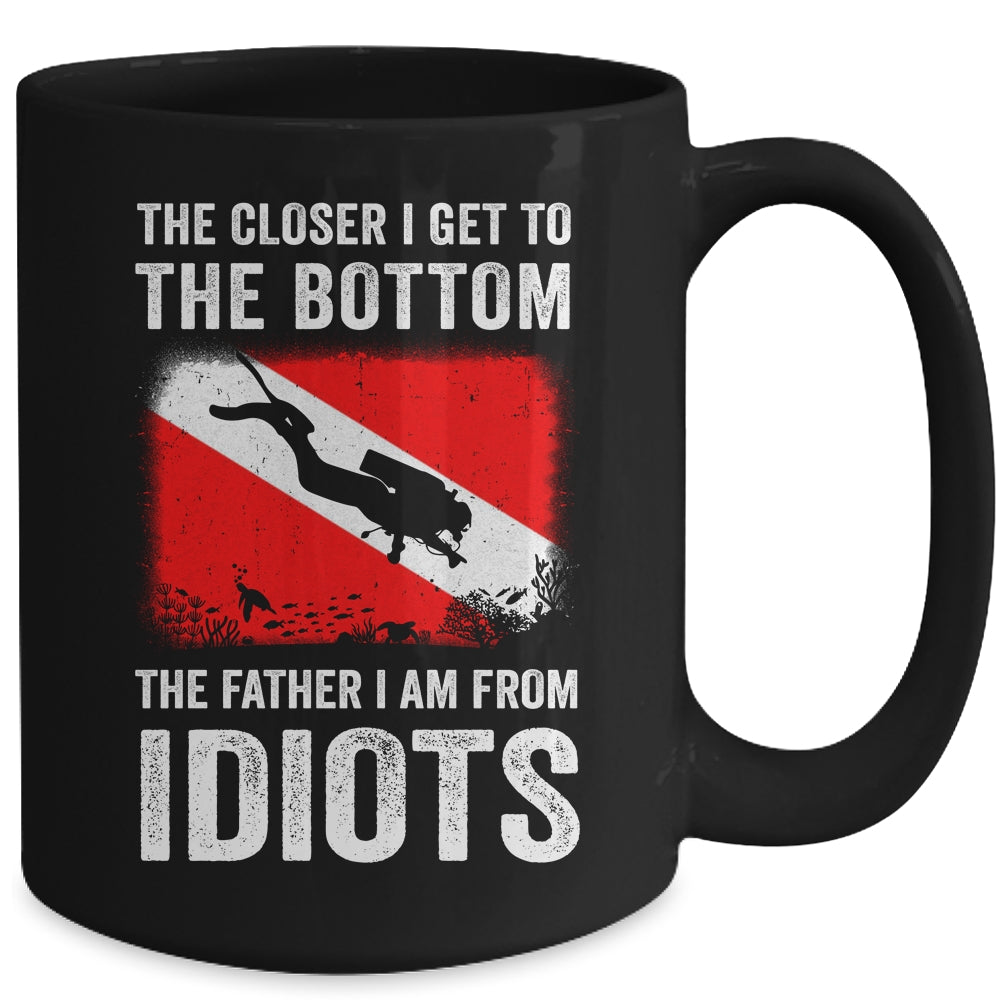 Funny Scuba Diving For Men Women Flag Dive Quote Scuba Diver Mug | siriusteestore