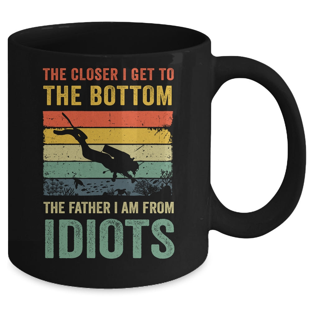 Funny Scuba Diving For Men Women Flag Dive Scuba Diver Retro Mug | siriusteestore