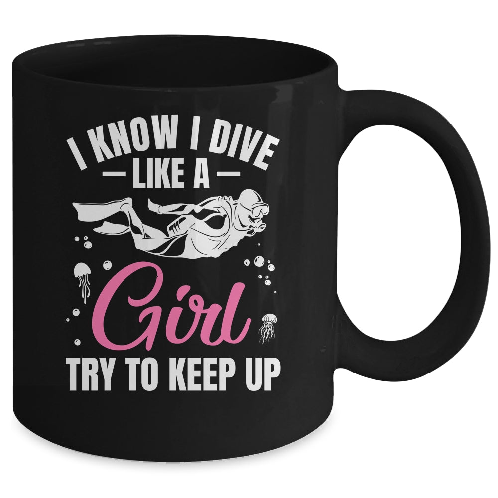 Funny Scuba Diving For Women Girls Rescue Diver Ocean Divers Mug | siriusteestore