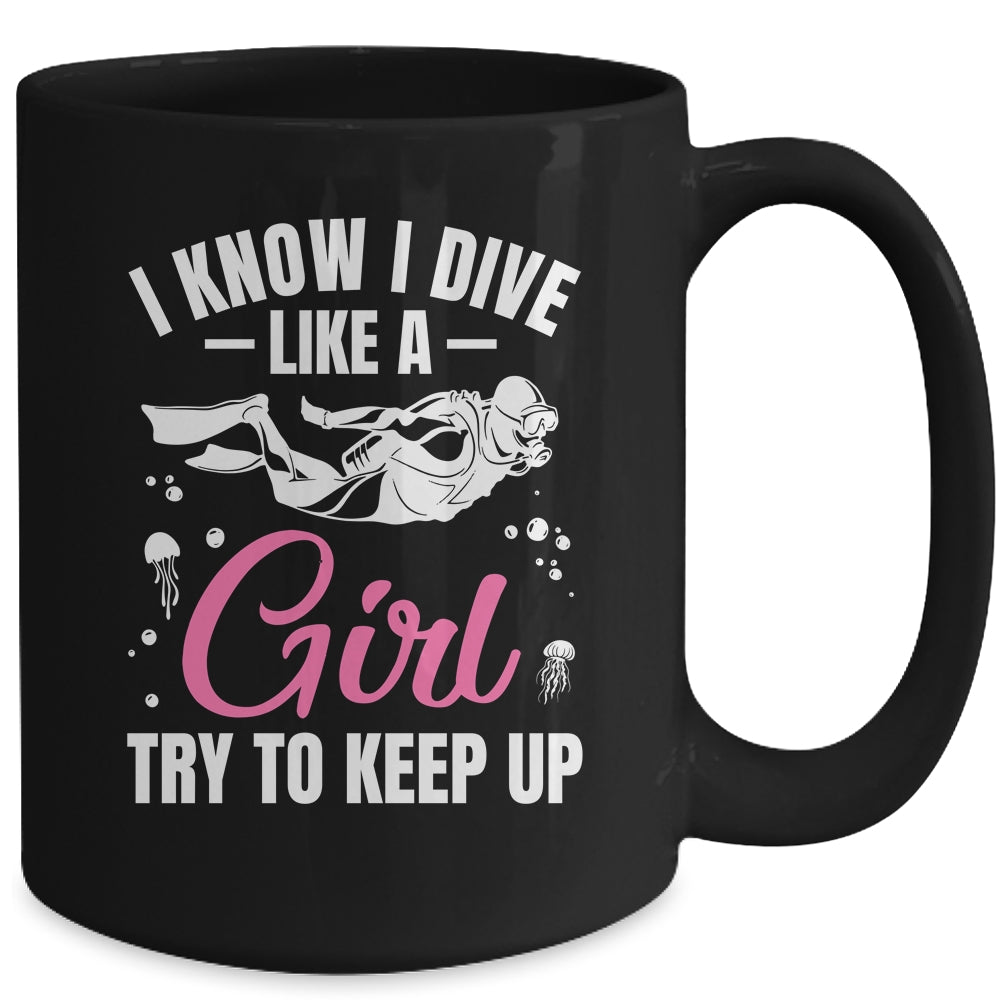 Funny Scuba Diving For Women Girls Rescue Diver Ocean Divers Mug | siriusteestore