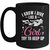 Funny Scuba Diving For Women Girls Rescue Diver Ocean Divers Mug | siriusteestore