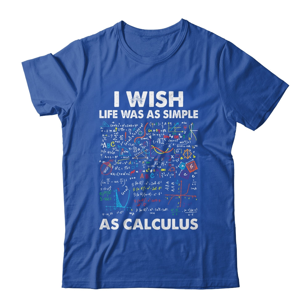 Funny Simple As Calculus For Men Women Teacher Math Joke Shirt Hoodie