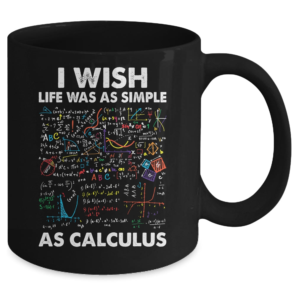 Funny Simple As Calculus For Men Women Teacher Math Joke Mug | siriusteestore