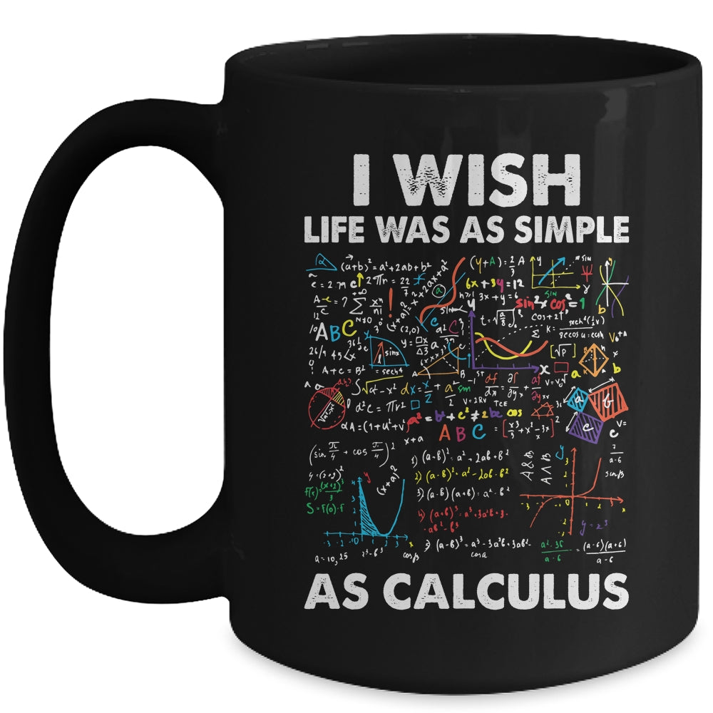 Funny Simple As Calculus For Men Women Teacher Math Joke Mug | siriusteestore