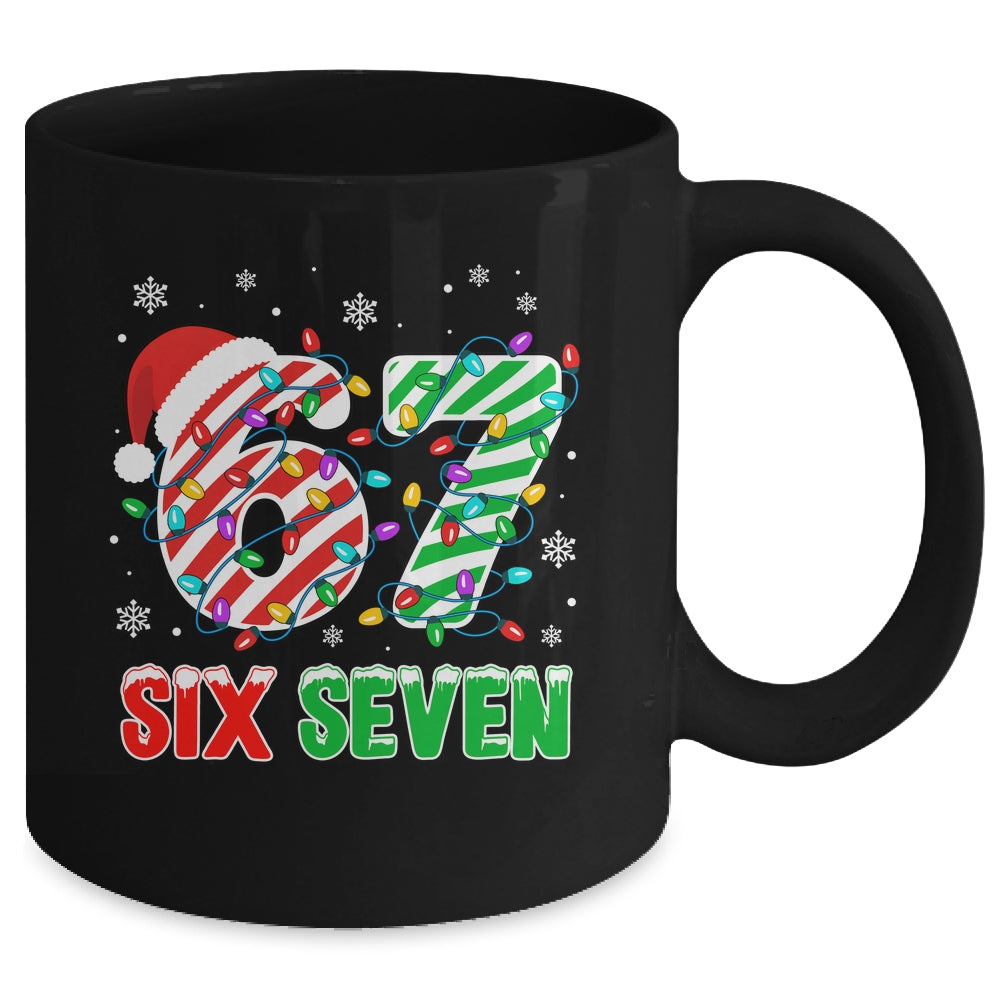 Funny Six Seven 67 Christmas Holiday Boys Girls Kids Xmas Mug | siriusteestore