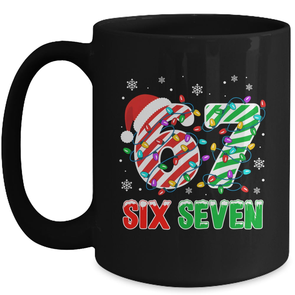 Funny Six Seven 67 Christmas Holiday Boys Girls Kids Xmas Mug | siriusteestore