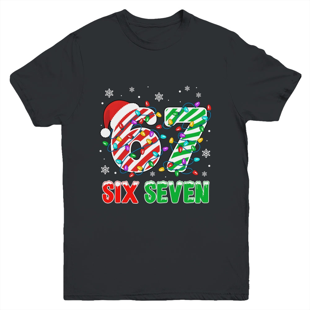 Funny Six Seven 67 Christmas Holiday Boys Girls Kids Xmas Youth Shirt | siriusteestore
