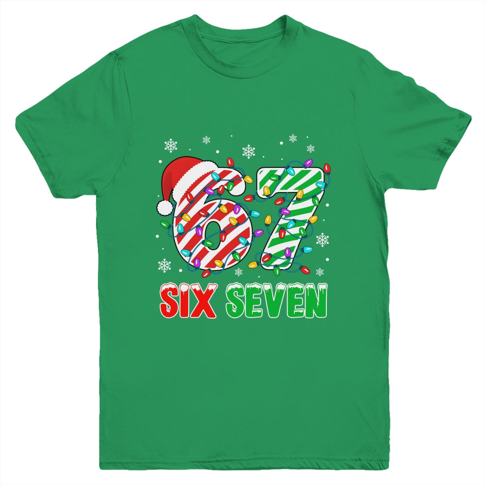Funny Six Seven 67 Christmas Holiday Boys Girls Kids Xmas Youth Shirt | siriusteestore