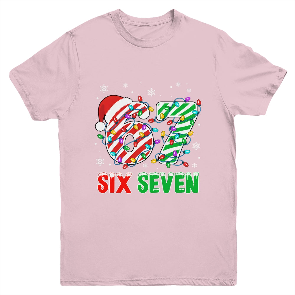 Funny Six Seven 67 Christmas Holiday Boys Girls Kids Xmas Youth Shirt | siriusteestore
