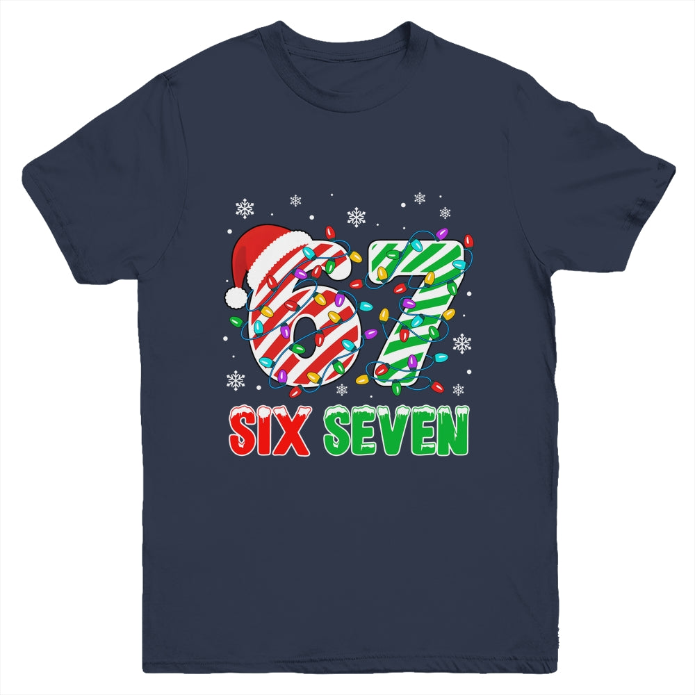Funny Six Seven 67 Christmas Holiday Boys Girls Kids Xmas Youth Shirt | siriusteestore