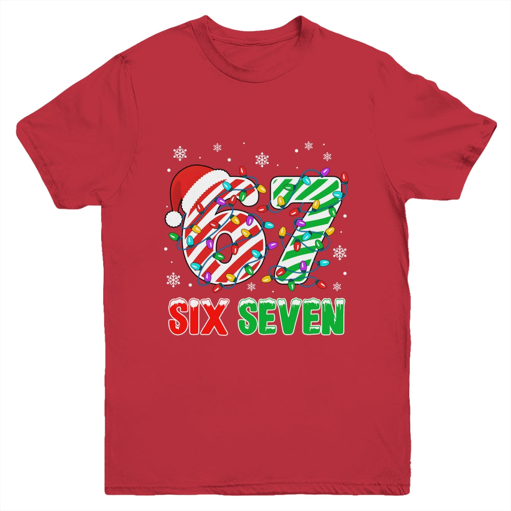 Funny Six Seven 67 Christmas Holiday Boys Girls Kids Xmas Youth Shirt | siriusteestore