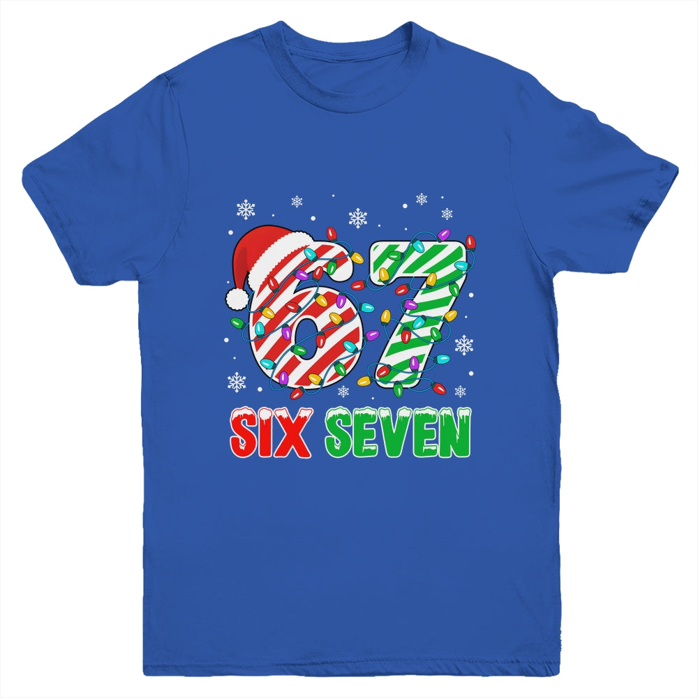 Funny Six Seven 67 Christmas Holiday Boys Girls Kids Xmas Youth Shirt | siriusteestore