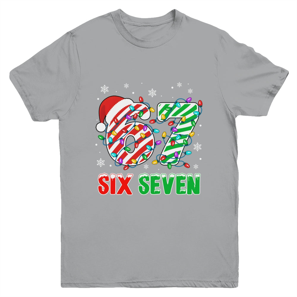 Funny Six Seven 67 Christmas Holiday Boys Girls Kids Xmas Youth Shirt | siriusteestore