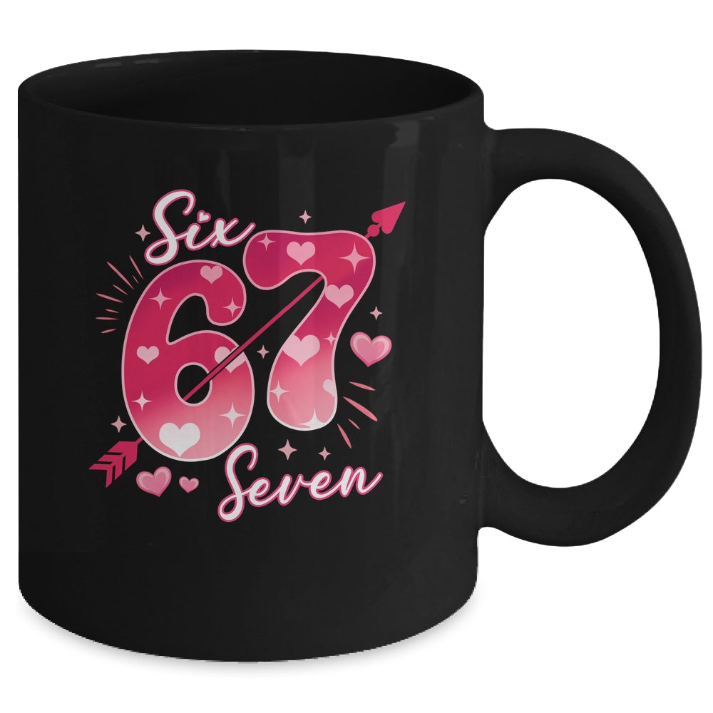Funny Six Seven 6 7 Meme Fo Women Kids Valentine Girl Mug | siriusteestore