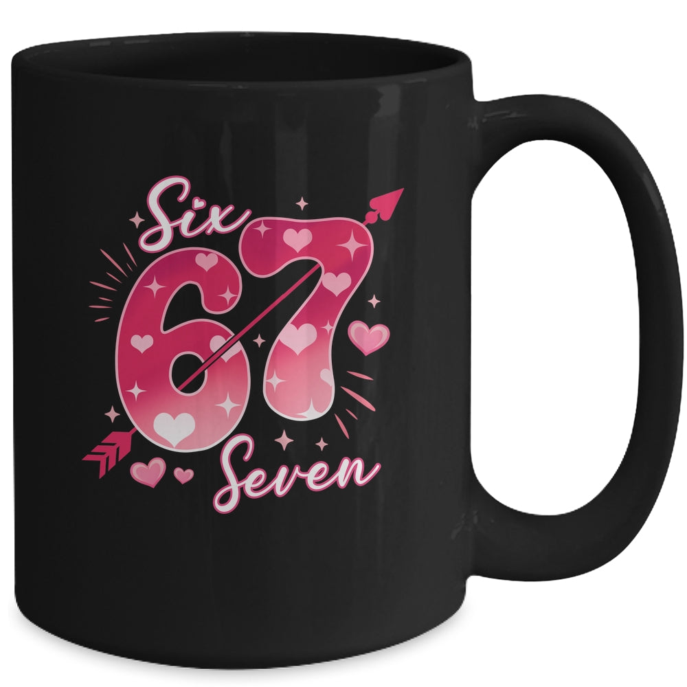 Funny Six Seven 6 7 Meme Fo Women Kids Valentine Girl Mug | siriusteestore