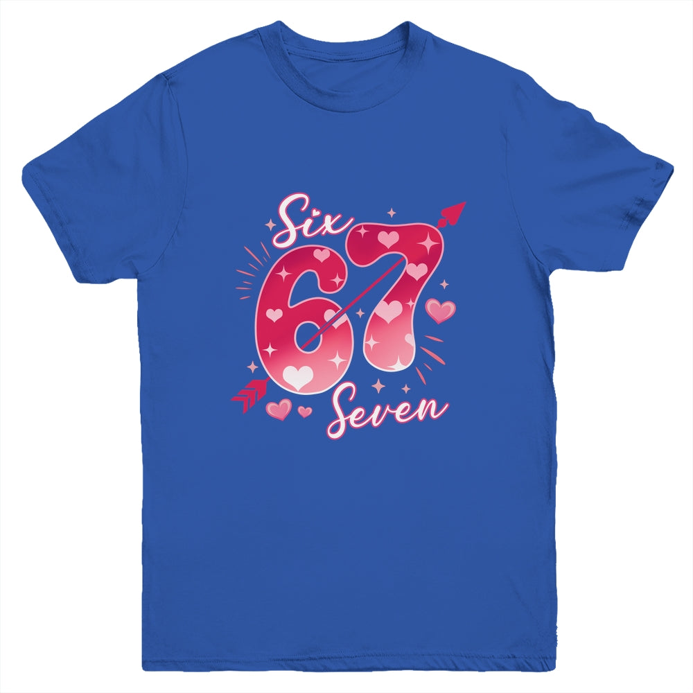 Funny Six Seven 6 7 Meme Fo Women Kids Valentine Girl Youth Shirt | siriusteestore